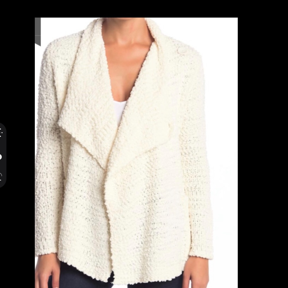 Boucle Open Front sweater